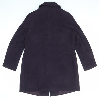 Womens UK Size 14 EWM Purple Overcoat