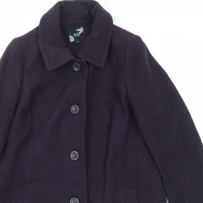 Womens UK Size 14 EWM Purple Overcoat