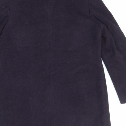 Womens UK Size 14 EWM Purple Overcoat