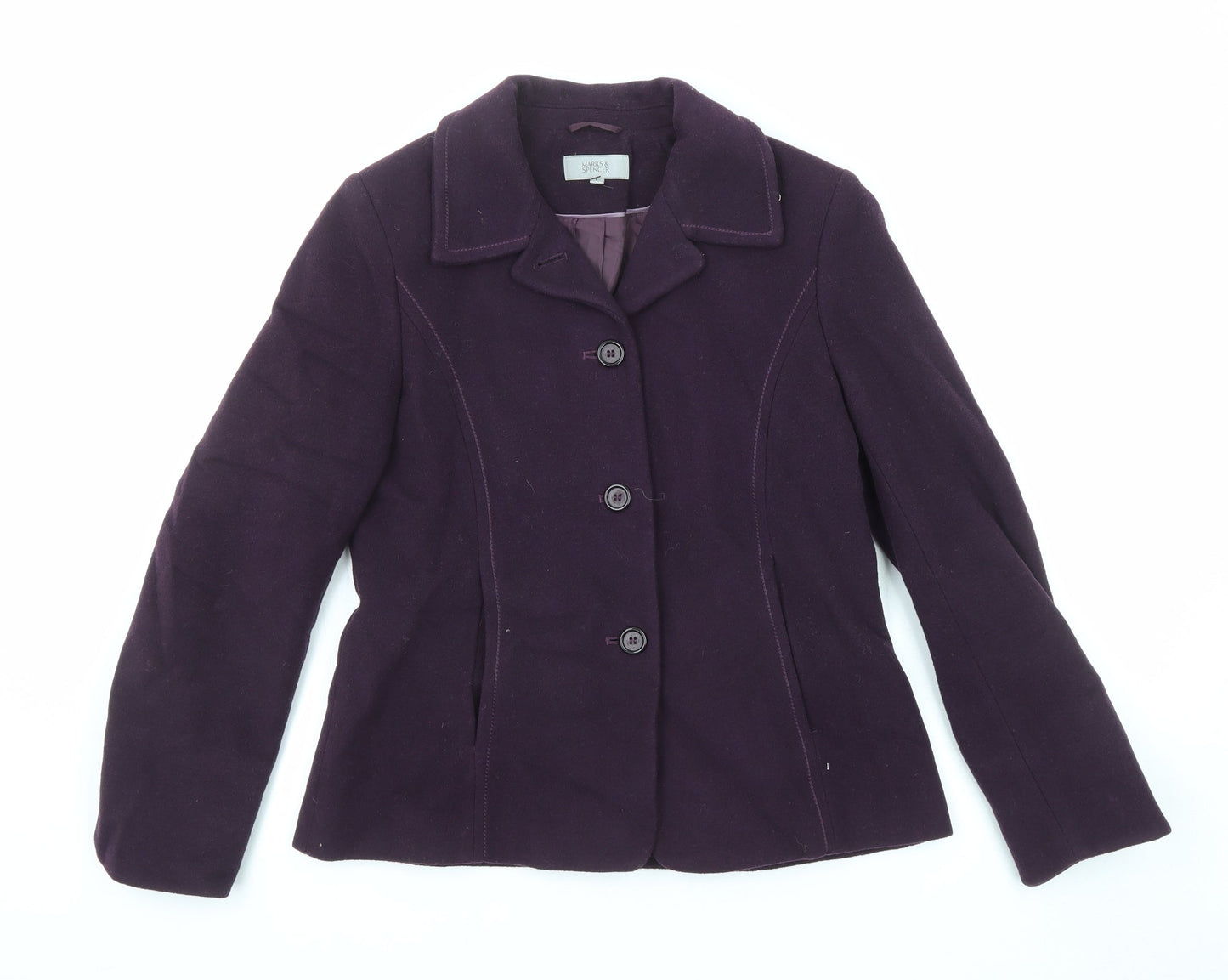 Womens UK Size 10 Marks and Spencer Purple Jacket