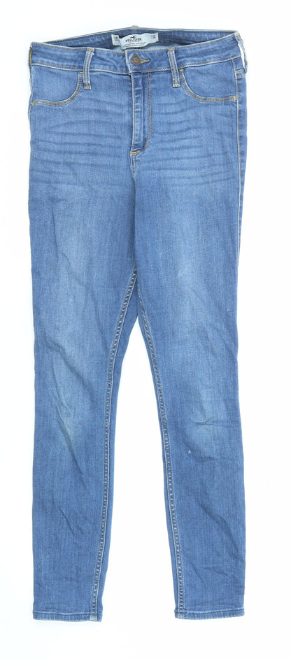 Hollister Womens Blue Cotton Skinny Jeans Size 28 in L28 in Regular Zip