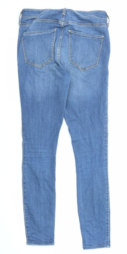 Hollister Womens Blue Cotton Skinny Jeans Size 28 in L28 in Regular Zip