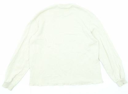 Mens UK Size M H&M Beige Pullover Sweatshirt