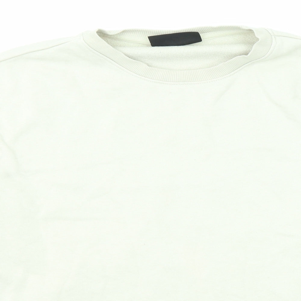 Mens UK Size M H&M Beige Pullover Sweatshirt