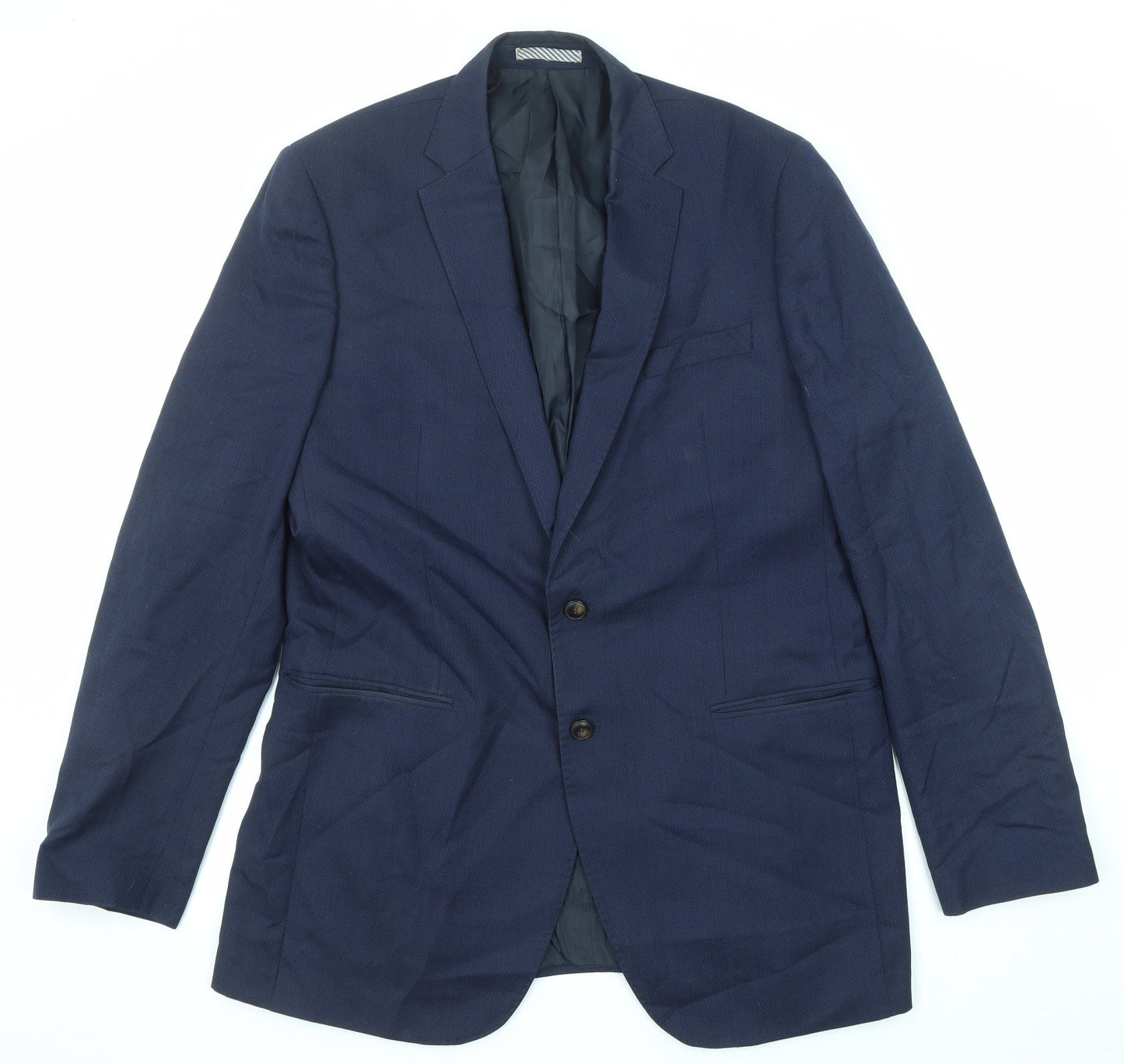 Mens UK Size 42 Marks and Spencer Regular Blue Suit Jacket