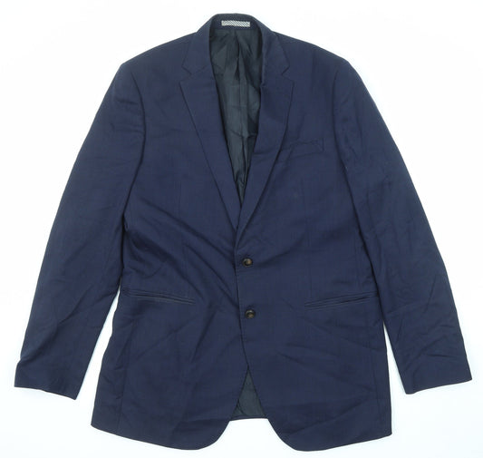 Mens UK Size 42 Marks and Spencer Regular Blue Suit Jacket