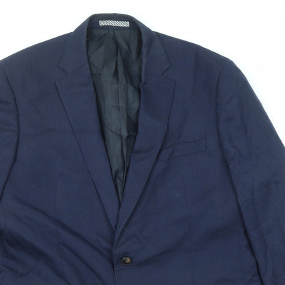 Mens UK Size 42 Marks and Spencer Regular Blue Suit Jacket