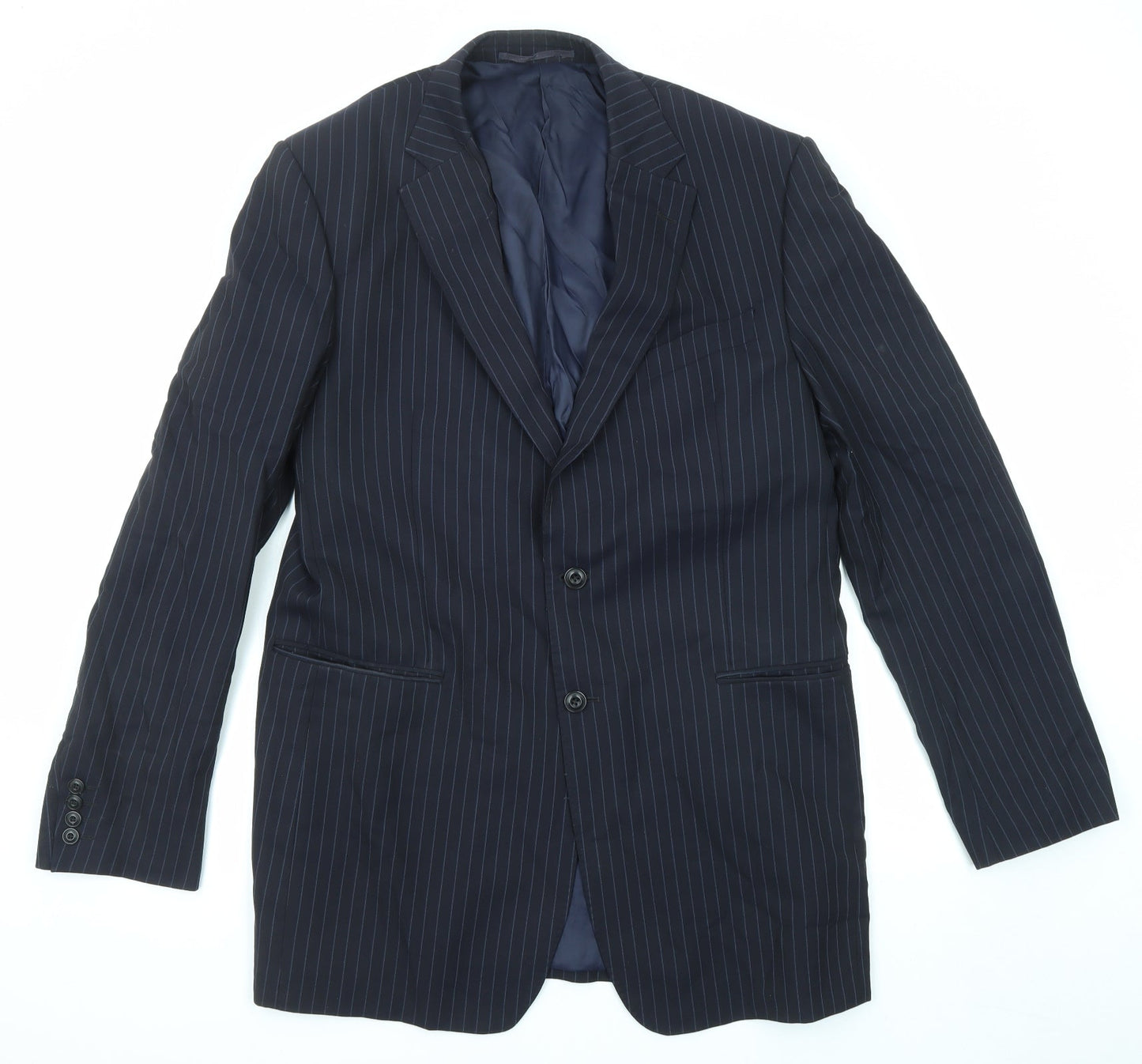 Mens UK Size 42 Marks and Spencer Regular Blue Suit Jacket