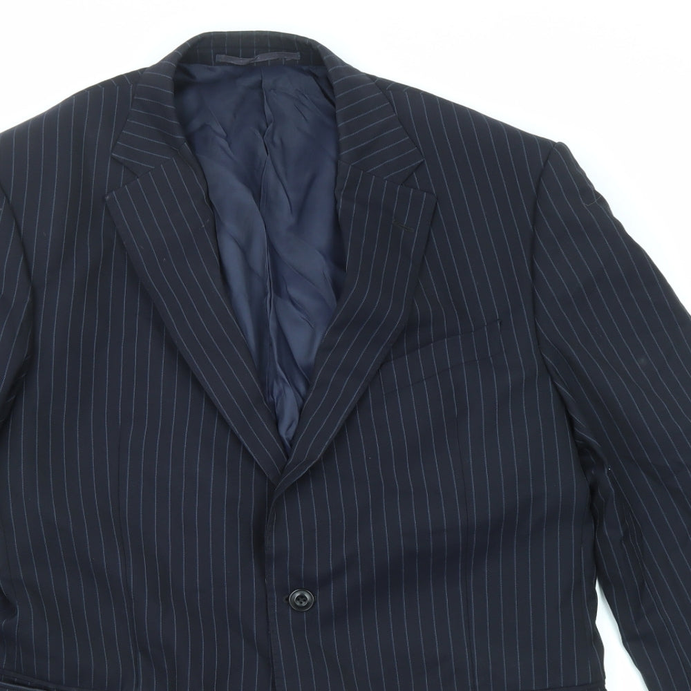Mens UK Size 42 Marks and Spencer Regular Blue Suit Jacket