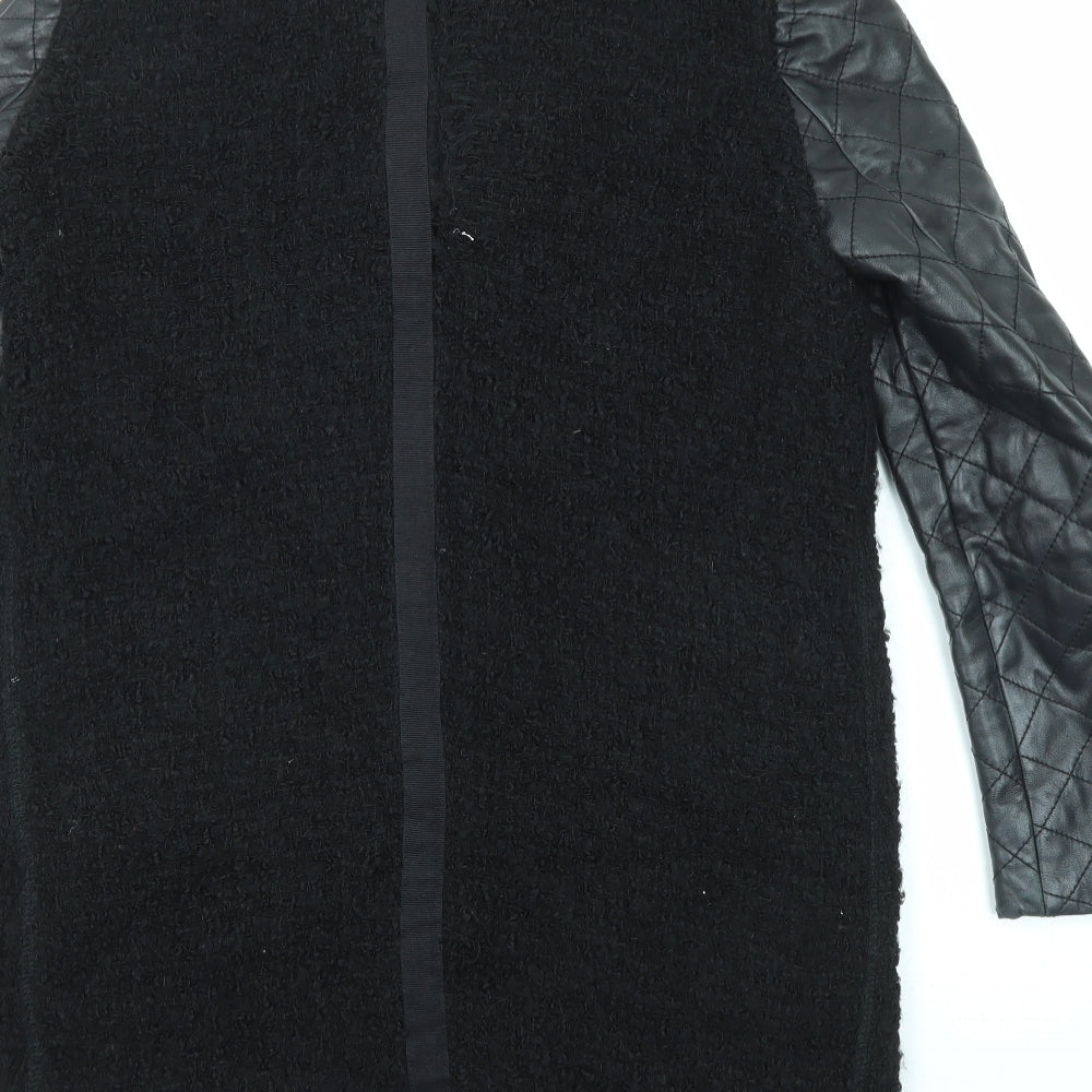 Womens UK Size L Zara Black Overcoat
