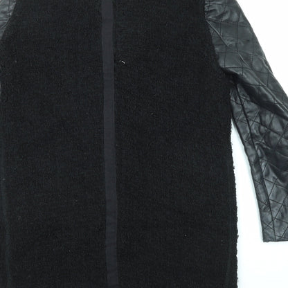 Womens UK Size L Zara Black Overcoat