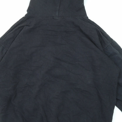 Mens UK Size M PRETTYLITTLETHING Black Pullover Hoodie