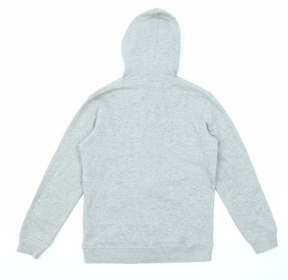 La Redoute Boys Grey Cotton Full Zip Hoodie Size 12 Years Pullover