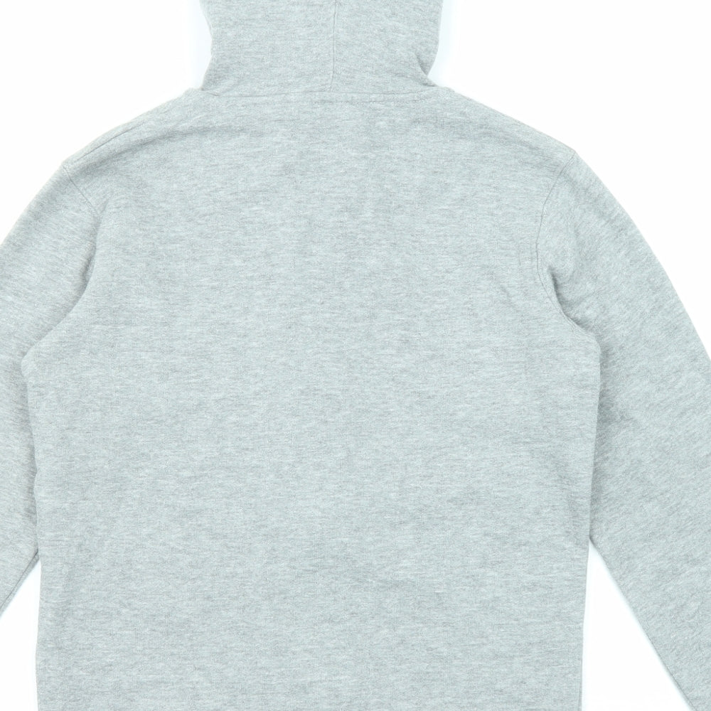 La Redoute Boys Grey Cotton Full Zip Hoodie Size 12 Years Pullover