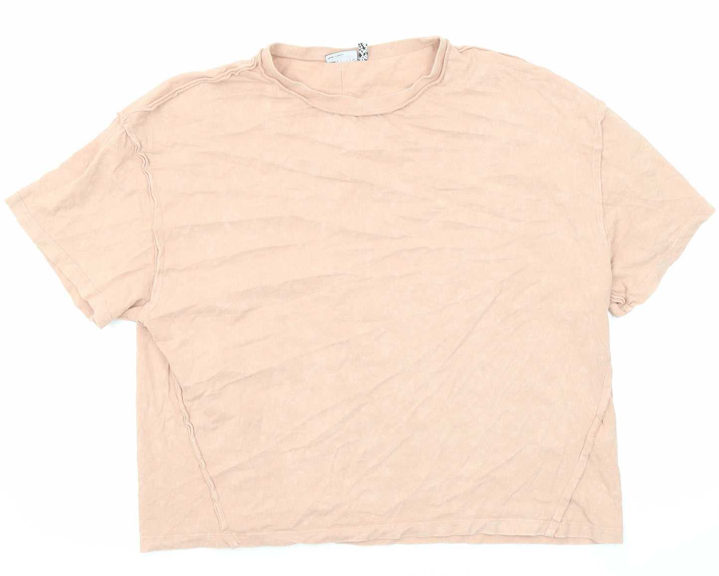 Womens UK Size 12 ASOS Pink Basic T-Shirt
