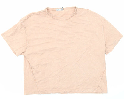Womens UK Size 12 ASOS Pink Basic T-Shirt
