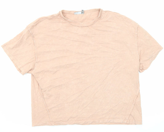 Womens UK Size 12 ASOS Pink Basic T-Shirt