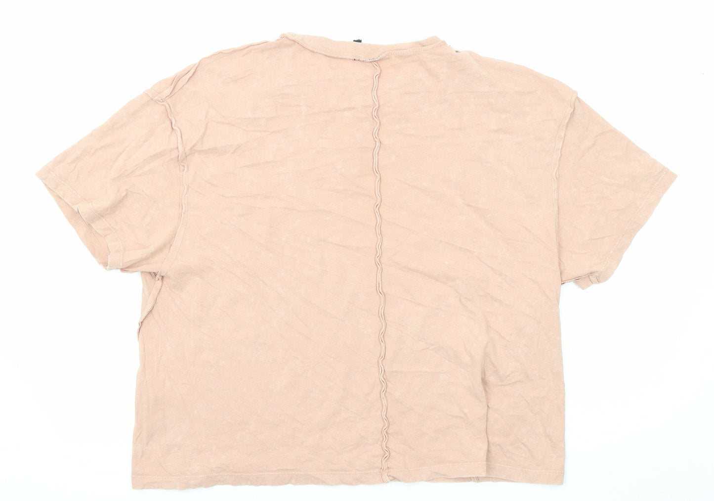 Womens UK Size 12 ASOS Pink Basic T-Shirt