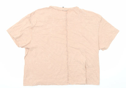 Womens UK Size 12 ASOS Pink Basic T-Shirt