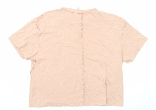 Womens UK Size 12 ASOS Pink Basic T-Shirt