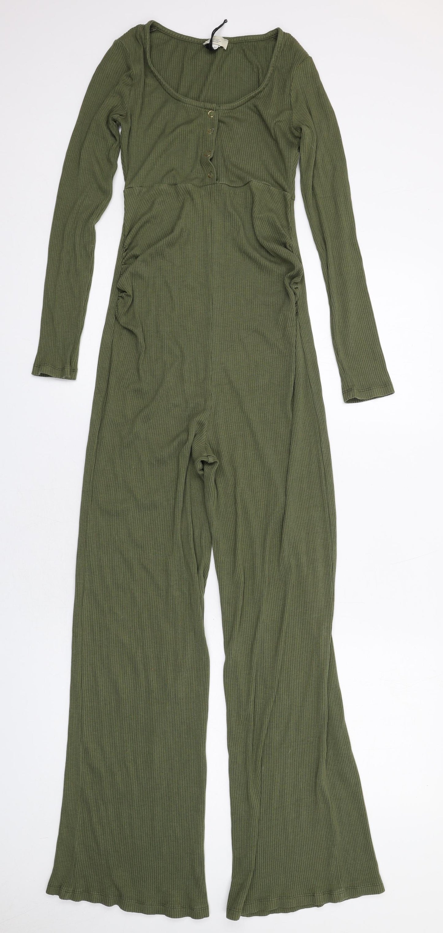 River Island Womens Green Viscose Jumpsuit One-Piece Size 6 L29 in Pullover