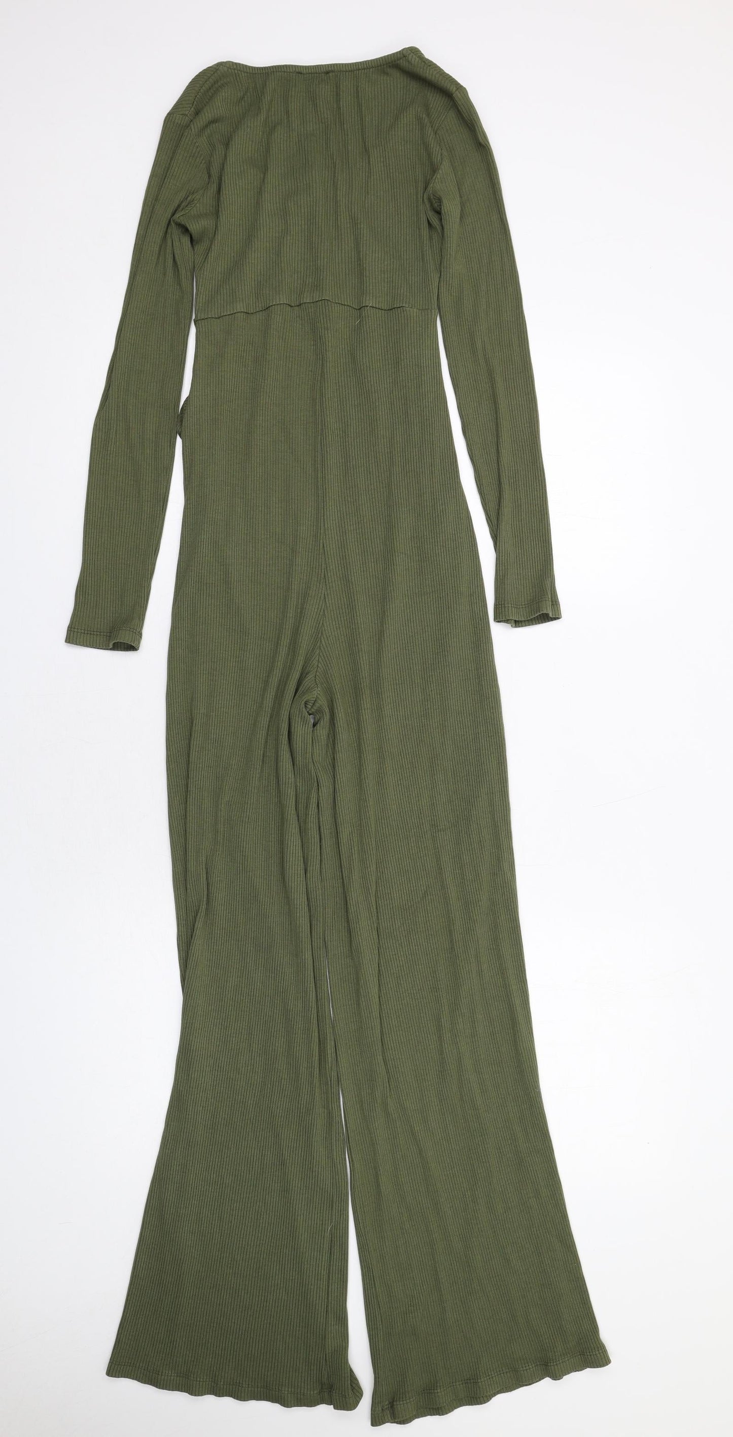 River Island Womens Green Viscose Jumpsuit One-Piece Size 6 L29 in Pullover