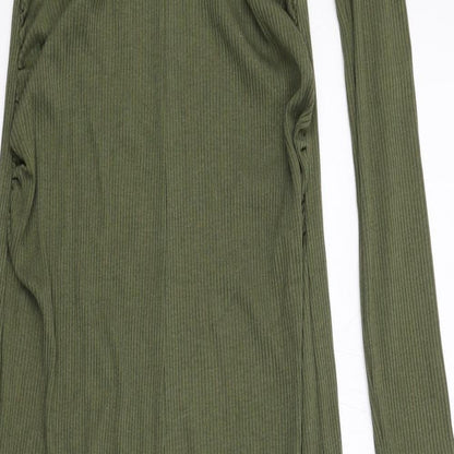 River Island Womens Green Viscose Jumpsuit One-Piece Size 6 L29 in Pullover