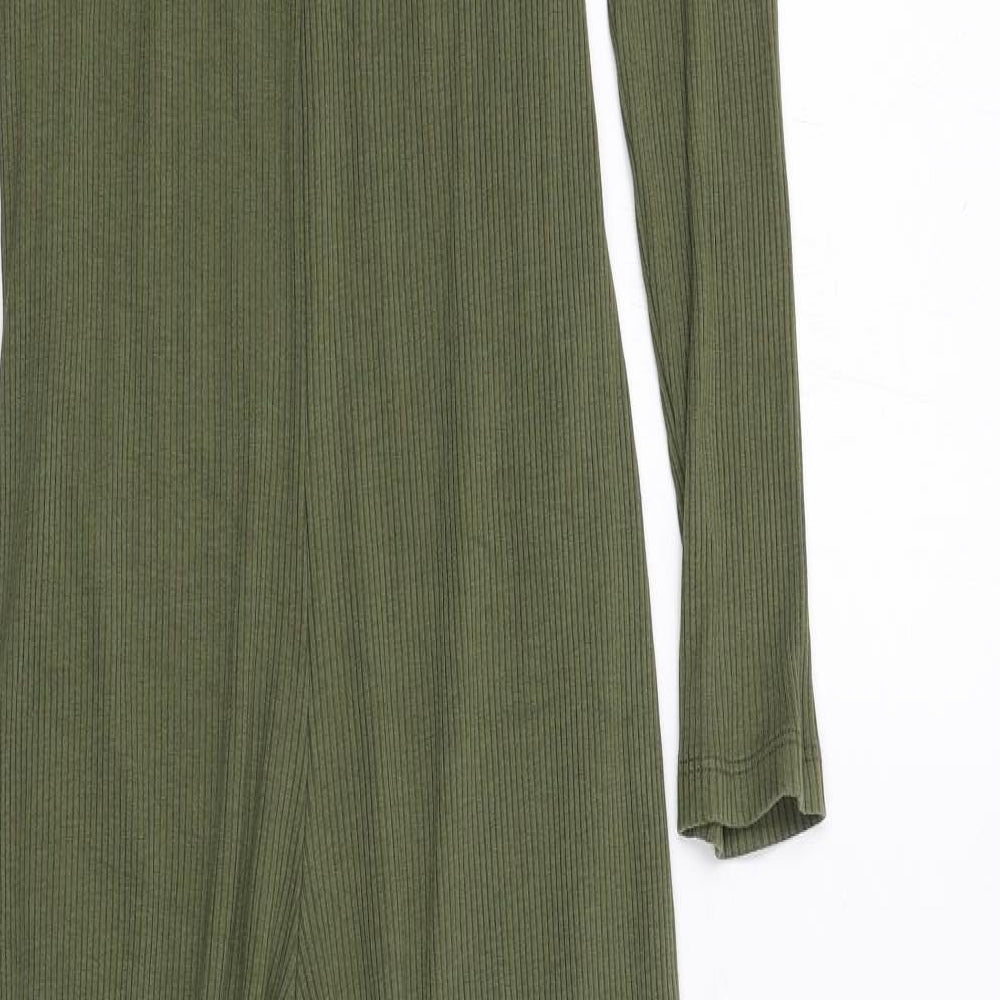 River Island Womens Green Viscose Jumpsuit One-Piece Size 6 L29 in Pullover