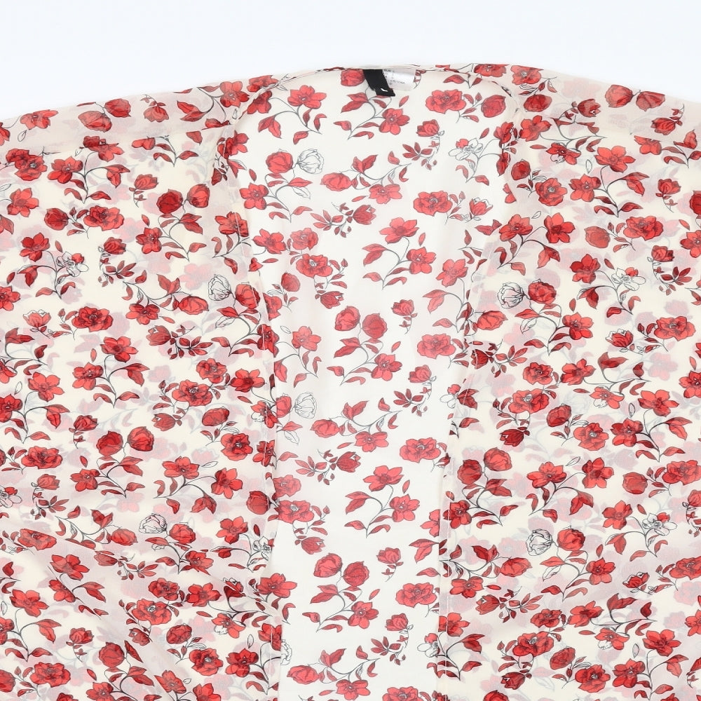 Womens UK Size L H&M Ivory Kimono Blouse