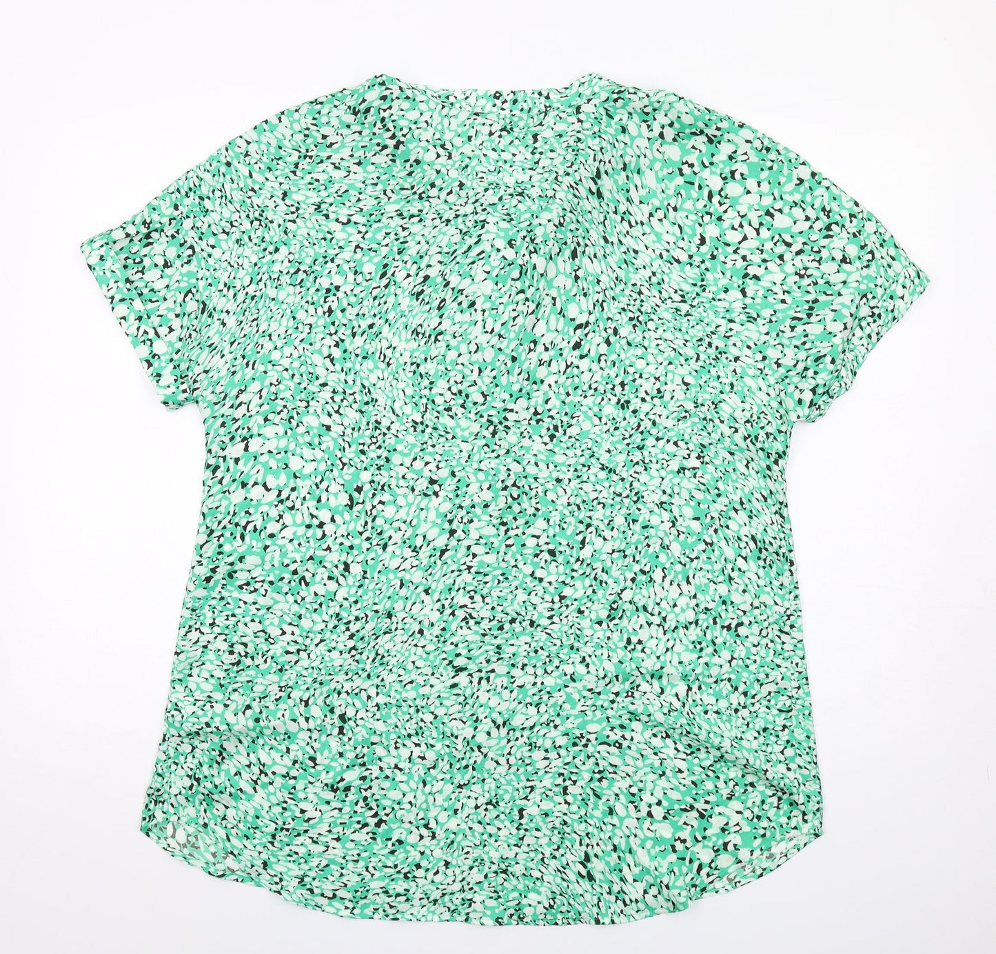 Womens UK Size 12 Marks and Spencer Green Basic Button-Up