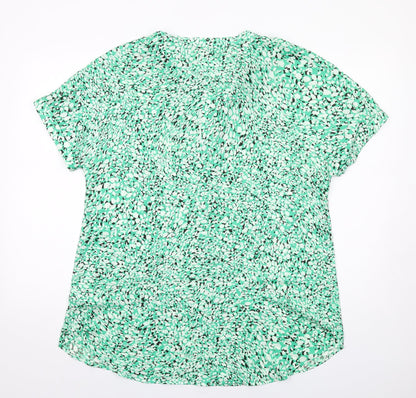 Womens UK Size 12 Marks and Spencer Green Basic Button-Up