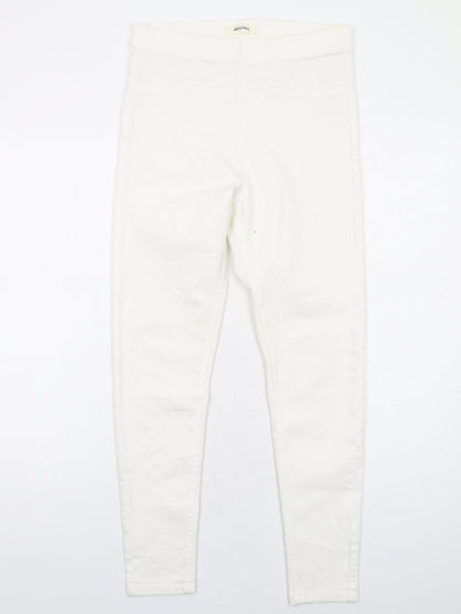 Womens UK Size 10 H&M Regular Fit Jegging White Jeans