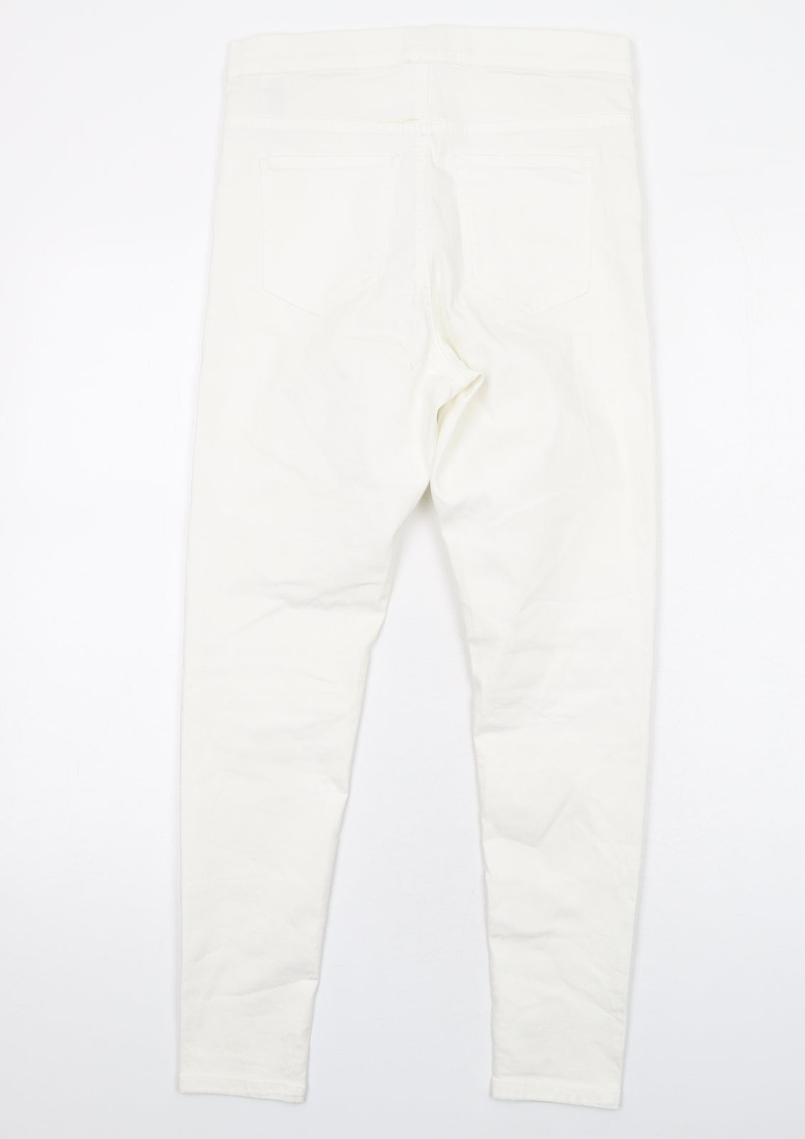 Womens UK Size 10 H&M Regular Fit Jegging White Jeans