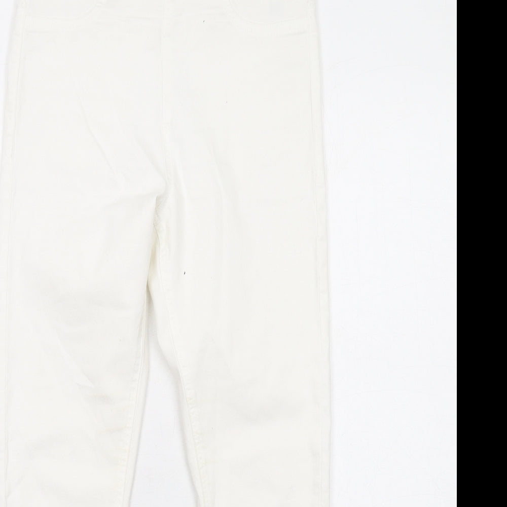 Womens UK Size 10 H&M Regular Fit Jegging White Jeans