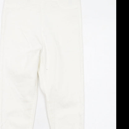 Womens UK Size 10 H&M Regular Fit Jegging White Jeans