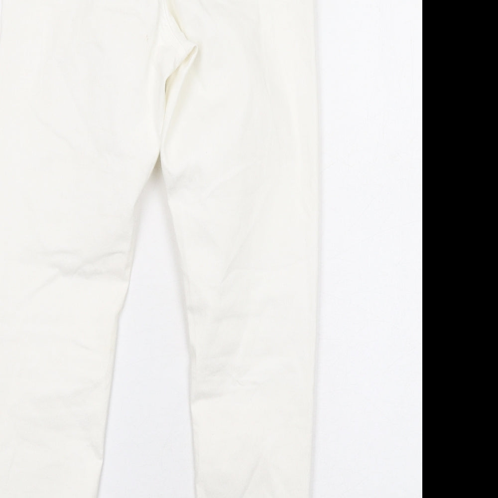 Womens UK Size 10 H&M Regular Fit Jegging White Jeans