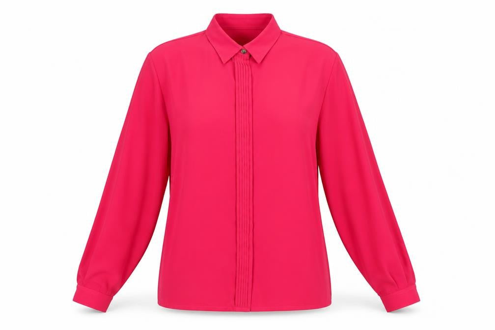 Womens UK Size 12 Country Casuals Pink Basic Button-Up