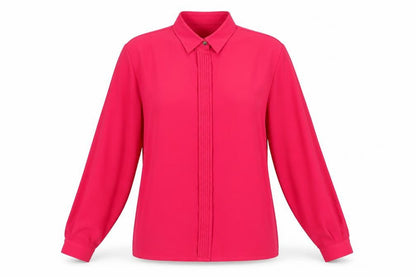 Womens UK Size 12 Country Casuals Pink Basic Button-Up