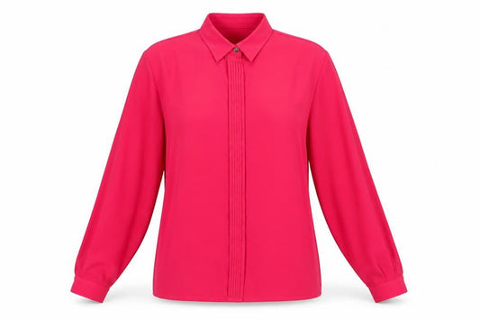 Womens UK Size 12 Country Casuals Pink Basic Button-Up