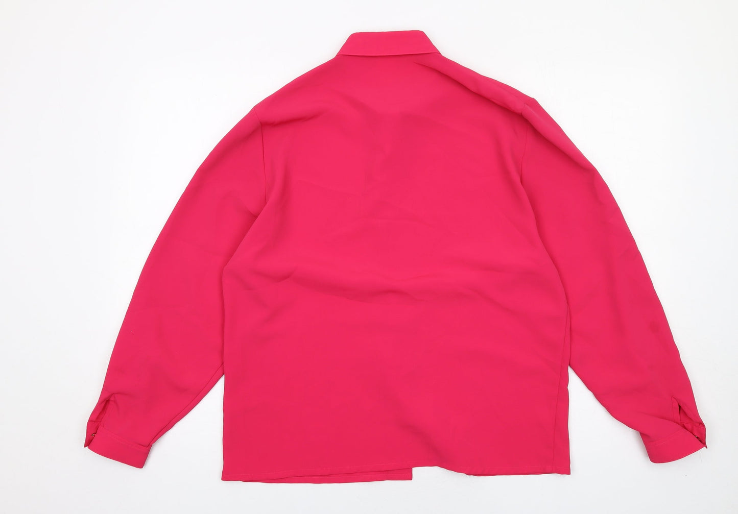 Womens UK Size 12 Country Casuals Pink Basic Button-Up