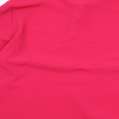 Womens UK Size 12 Country Casuals Pink Basic Button-Up