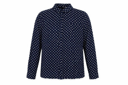 Womens UK Size 8 H&M Blue Basic Button-Up