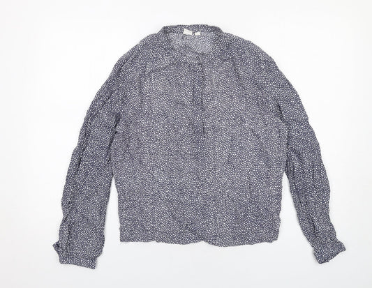 Womens UK Size S Gap Blue Basic Blouse