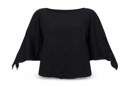 Womens UK Size 10 H&M Black Basic Blouse