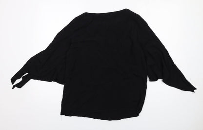 Womens UK Size 10 H&M Black Basic Blouse