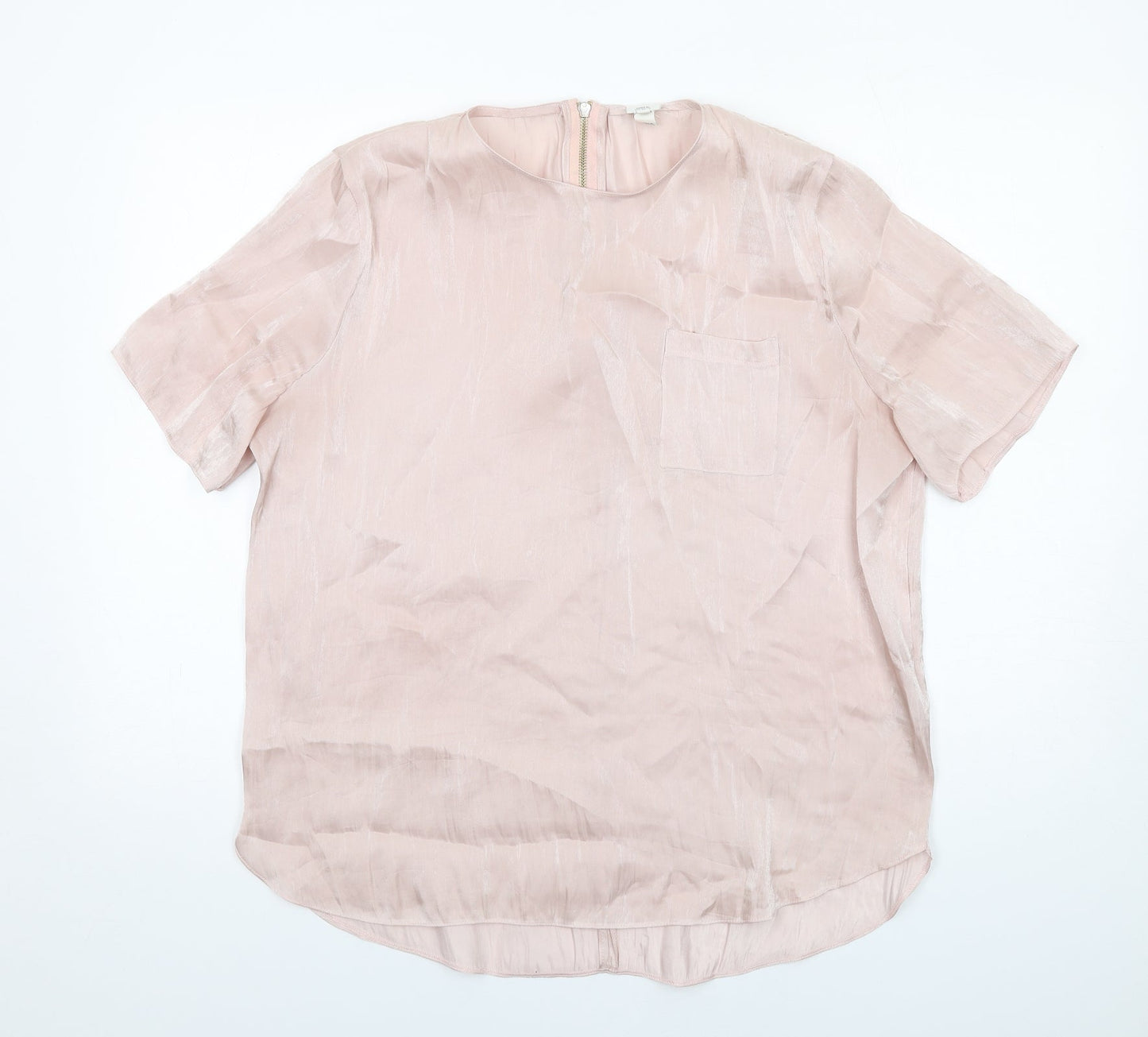 Womens UK Size 16 River Island Pink Basic Blouse