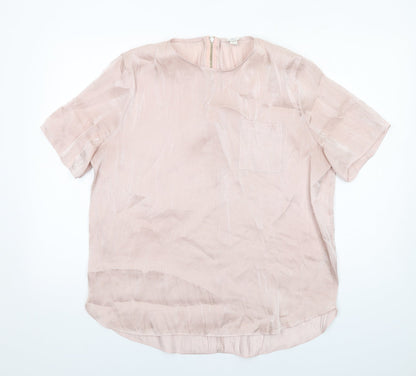 Womens UK Size 16 River Island Pink Basic Blouse
