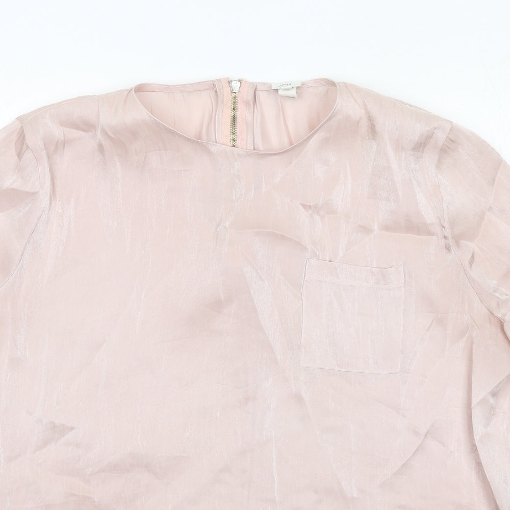 Womens UK Size 16 River Island Pink Basic Blouse