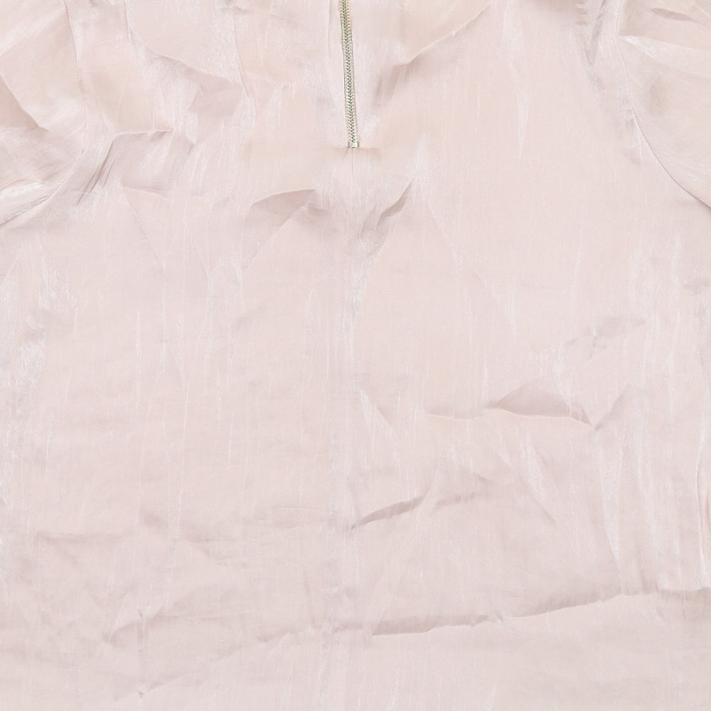 Womens UK Size 16 River Island Pink Basic Blouse