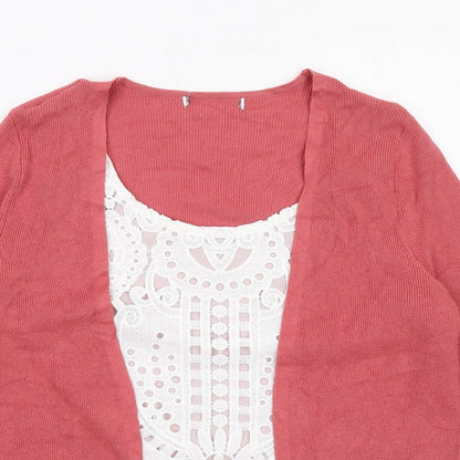Womens UK Size 12 Marks and Spencer Pink Pullover Jumper
